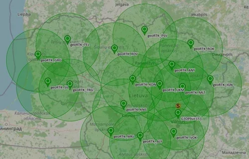 Sensorių tinklo aprėptis Lietuvoje