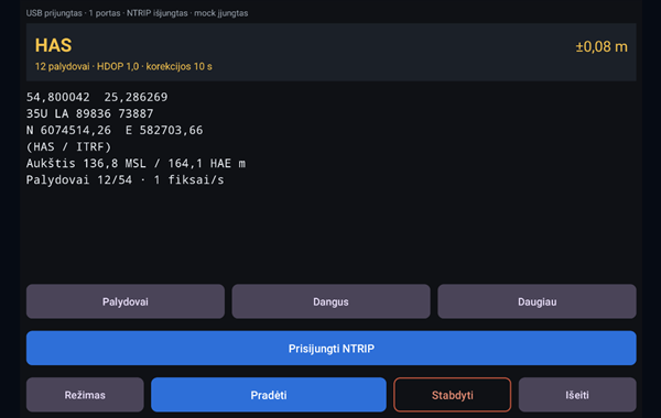 GNSS Link programėlė